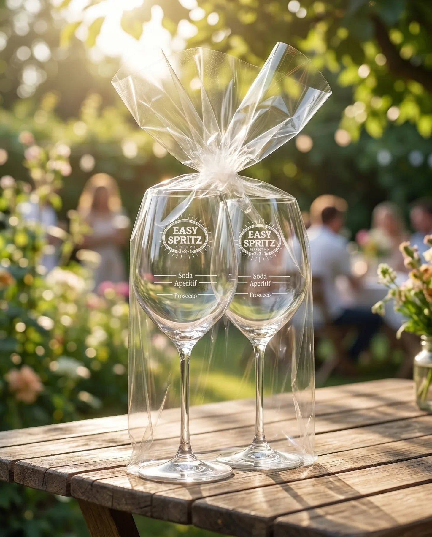 EASY SPRITZ 2er-Set elegant mit Geschenkband präsentiert